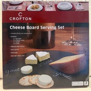 Croton Slate Cheese Board Serving Set